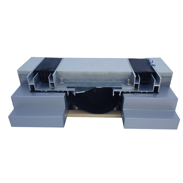 Floor to floor double rubber line aluminum expansion joint MSDSJH