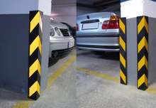 EPEM rubber corner guard for parking garage